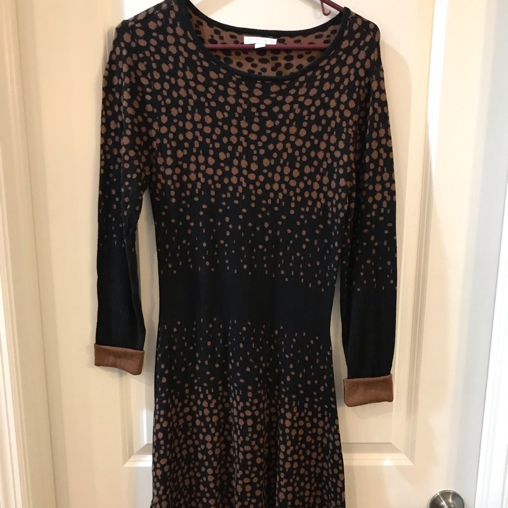 New York & Company polka dot sweater dress